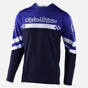 NWT TROY LEE DESIGNS Royal Blue & White Sprint Jersey